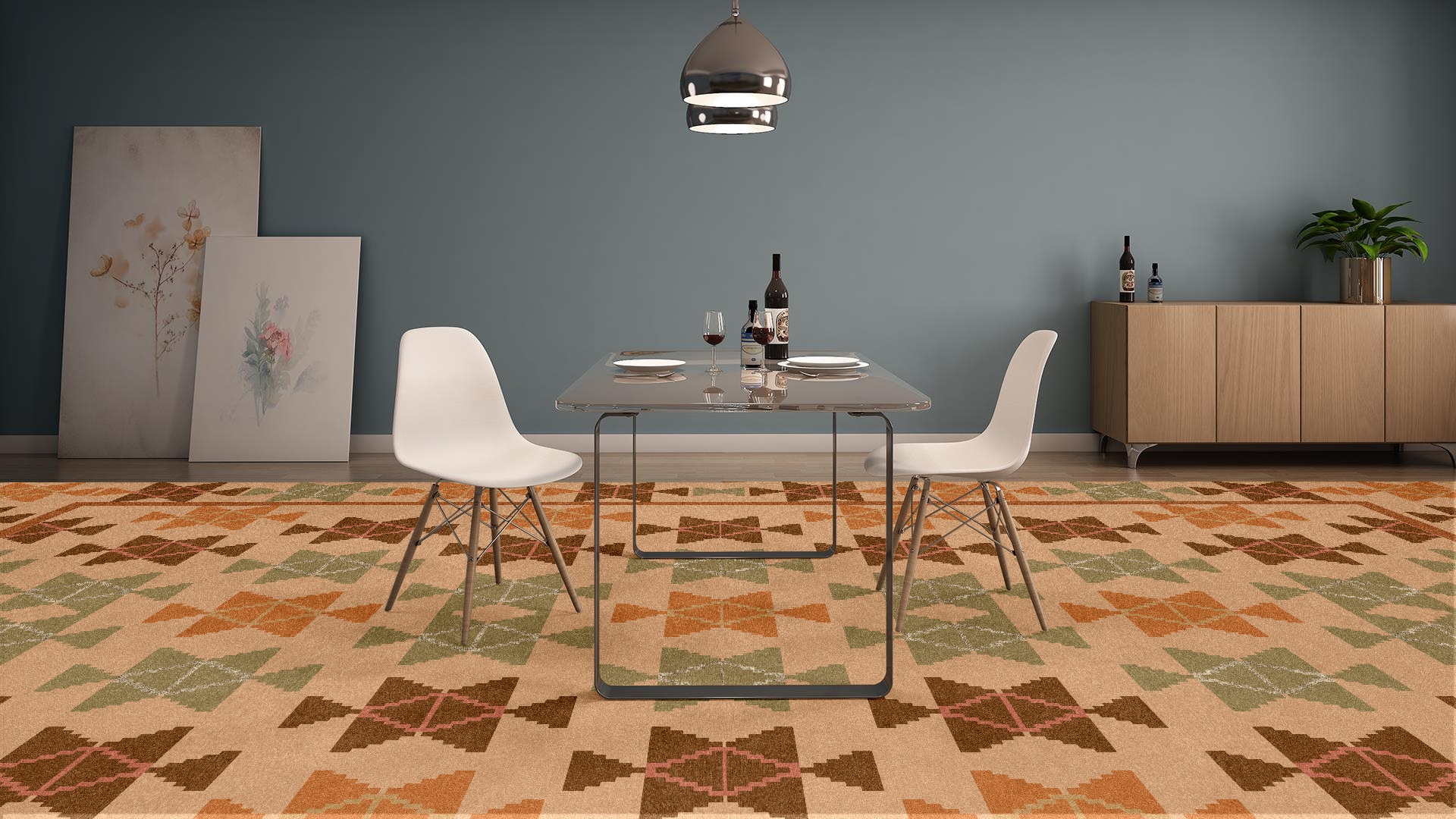 Premium Flatweave Rug - Code: TRK-FW-F1002