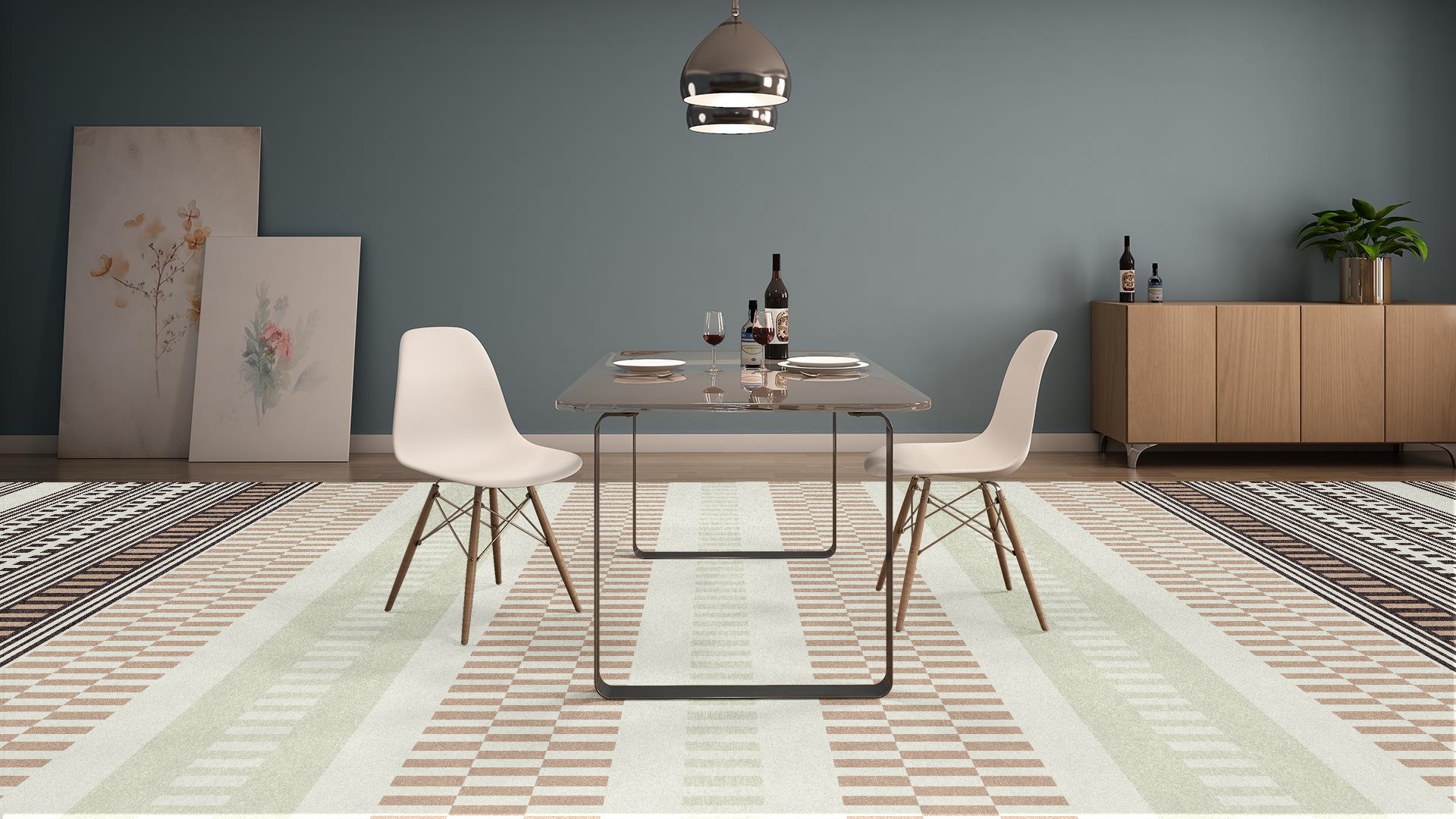 Premium Flatweave Rug - Code: TRK-FW-F1008